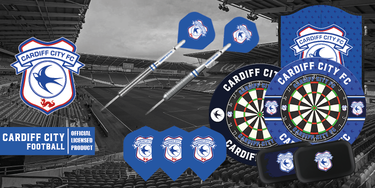Cardiff City FC - Official Licensed - Dart Flights - No2 - Std - F1 
