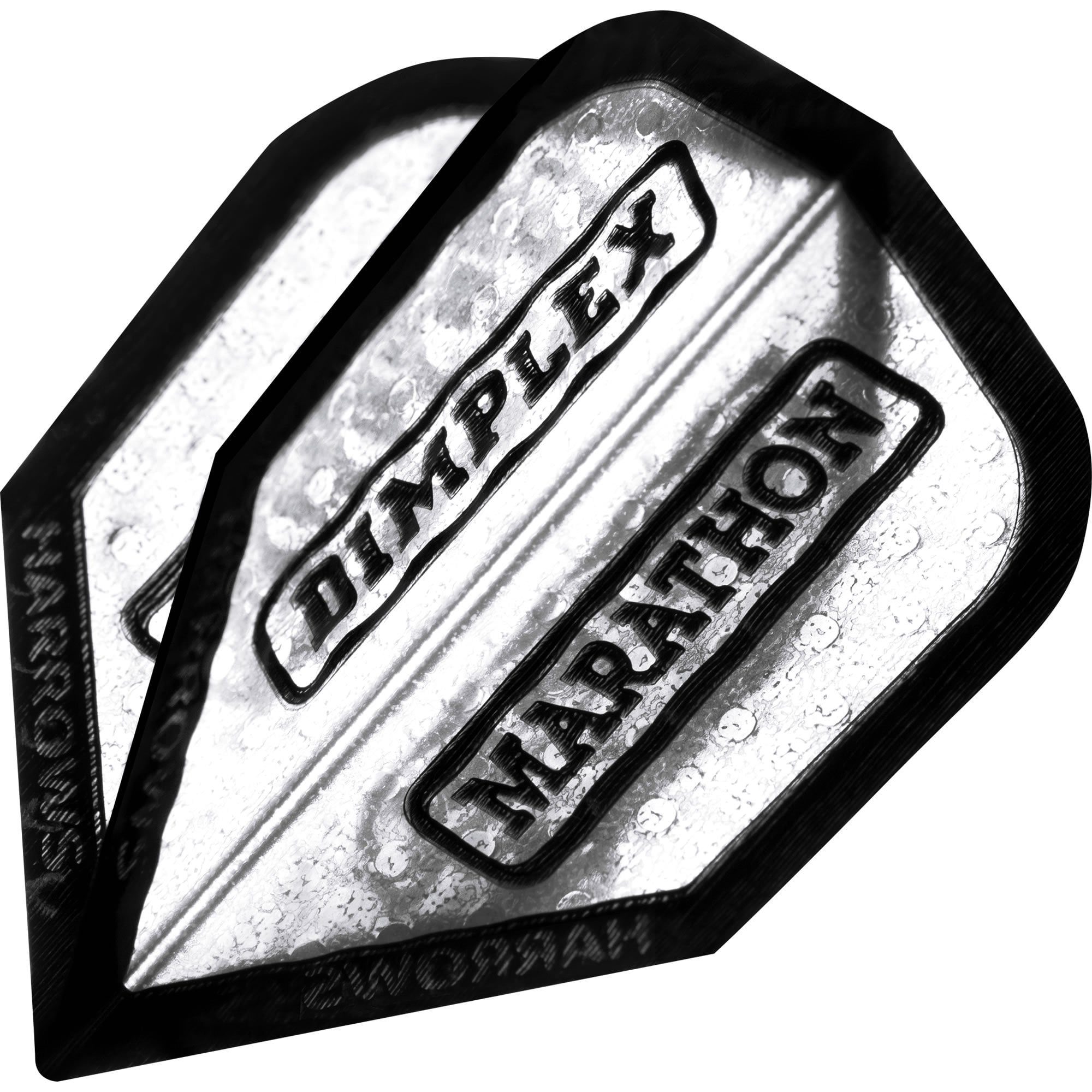 *Harrows Dart Flights Dimplex Marathon Std Black Rim