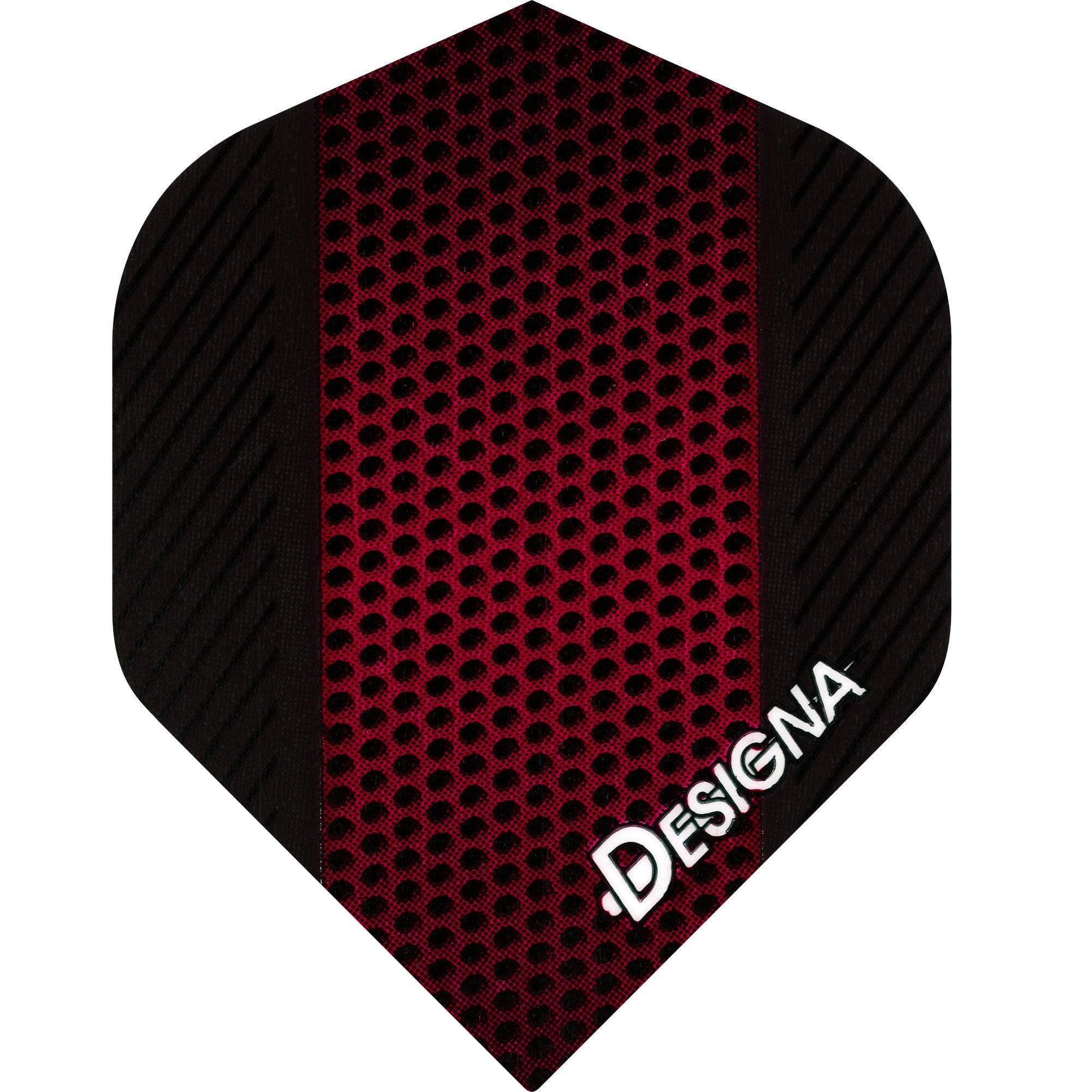 *Designa Dart Flights Extra Strong Std Red Metal