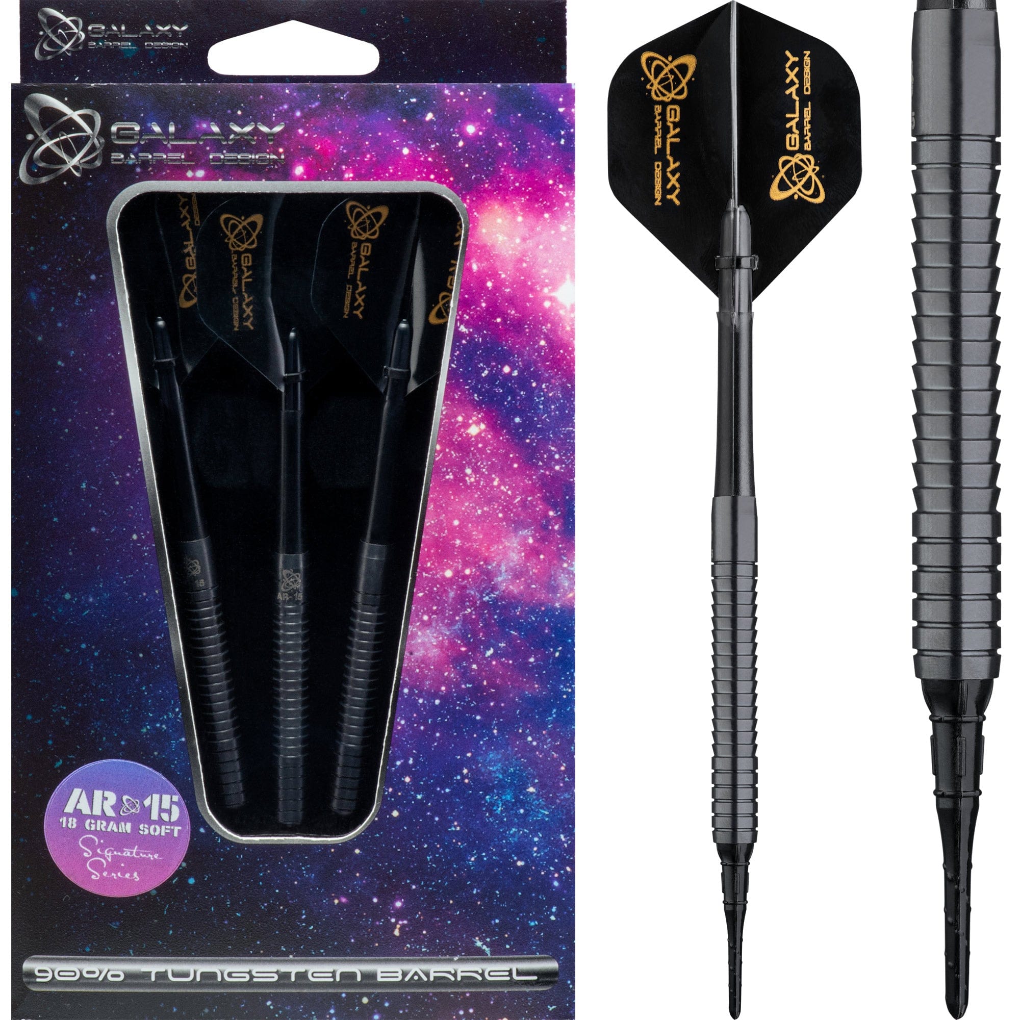 Galaxy AR15 Darts Soft Tip Black Titanium