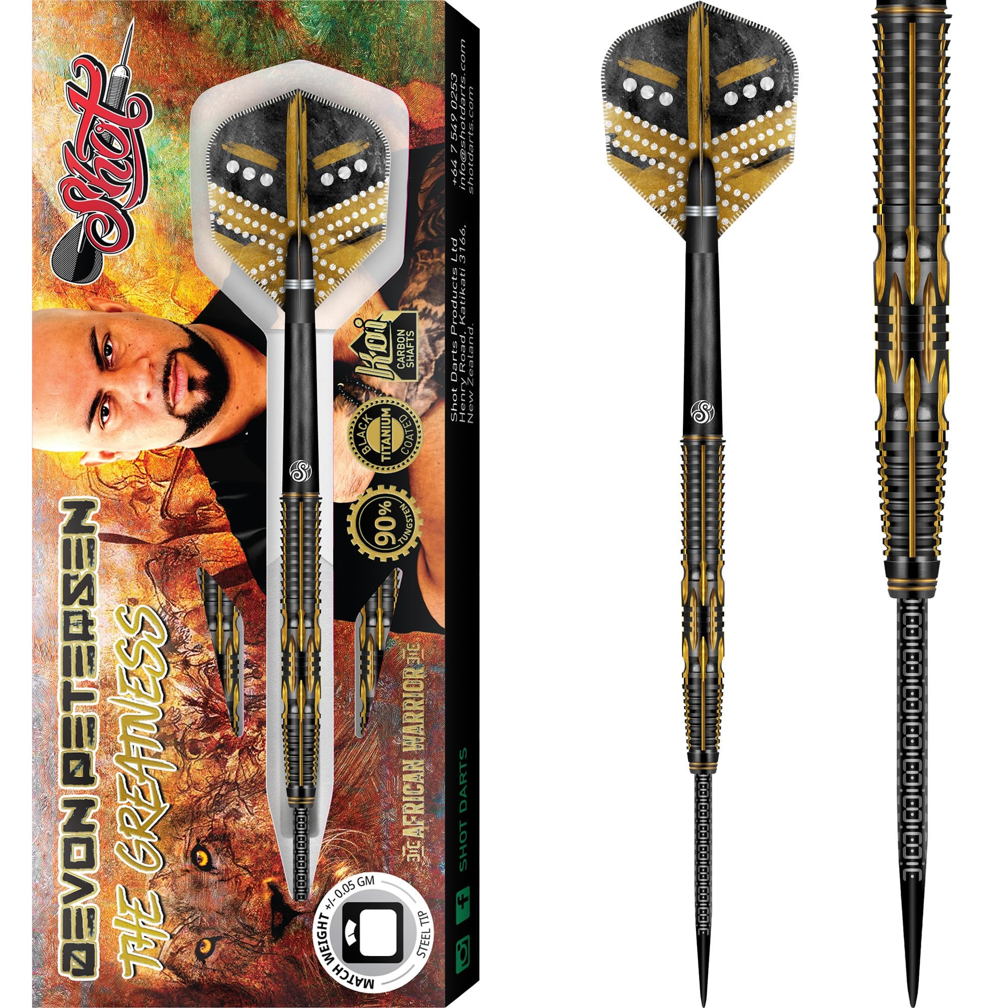 Nøgle tømmerflåde Taxpayer Shot Devon Petersen Darts - Steel Tip - Greatness