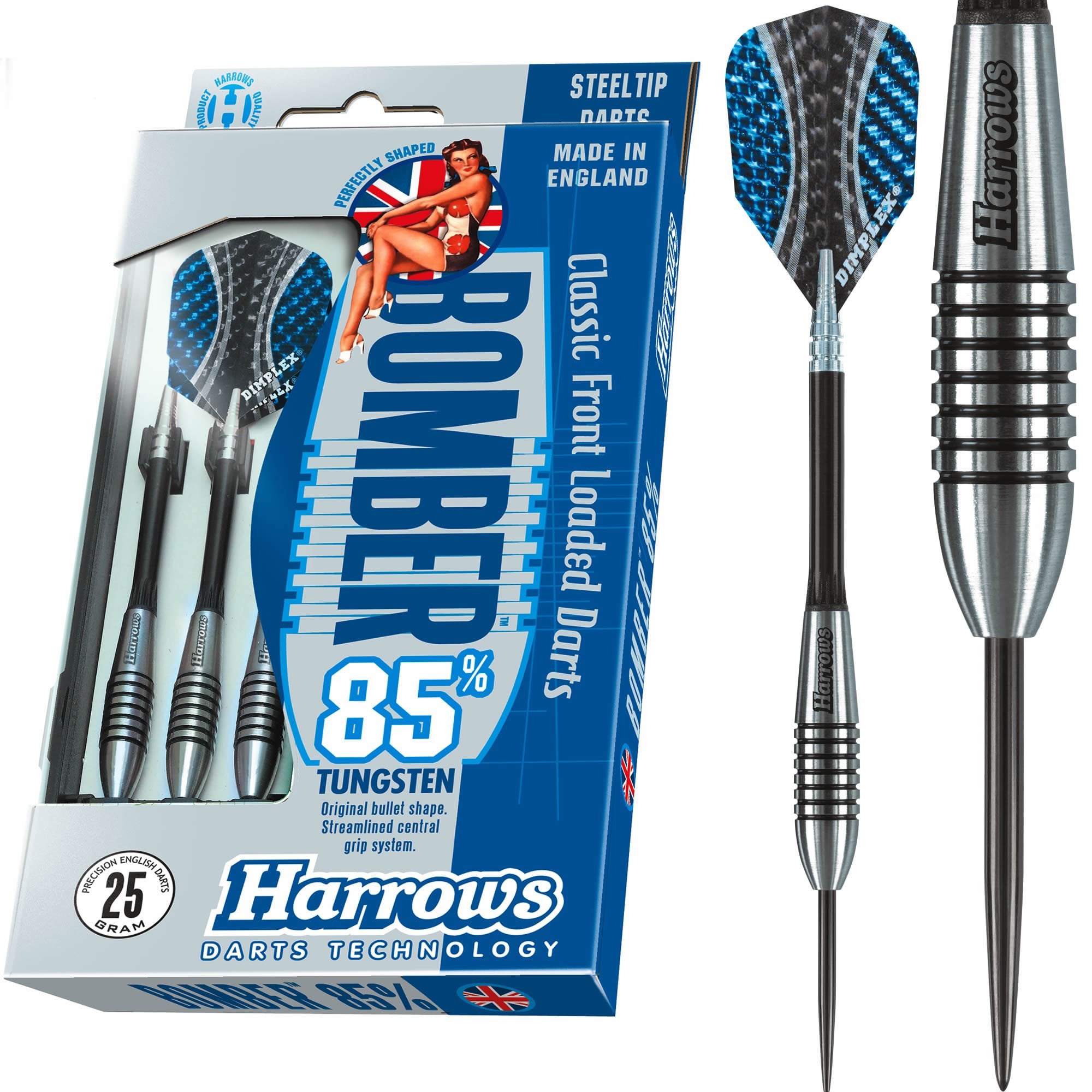 Harrows Bomber Darts - Steel Tip - Made in England