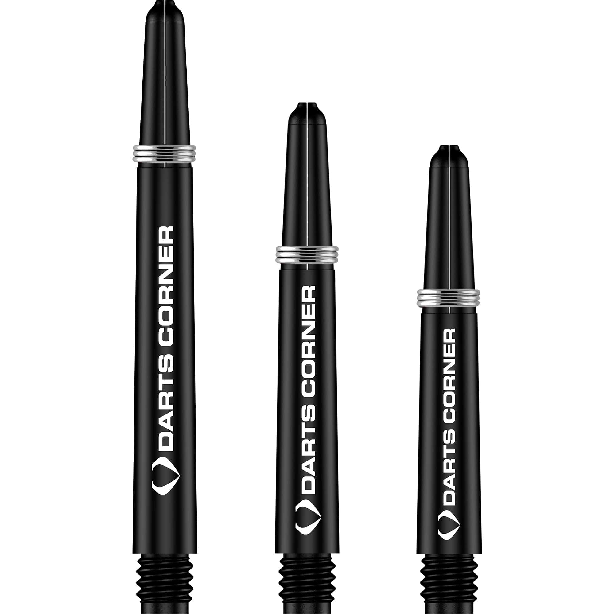 Darts Corner Nylon Dart Shafts VALUE PACK 5 Sets Black