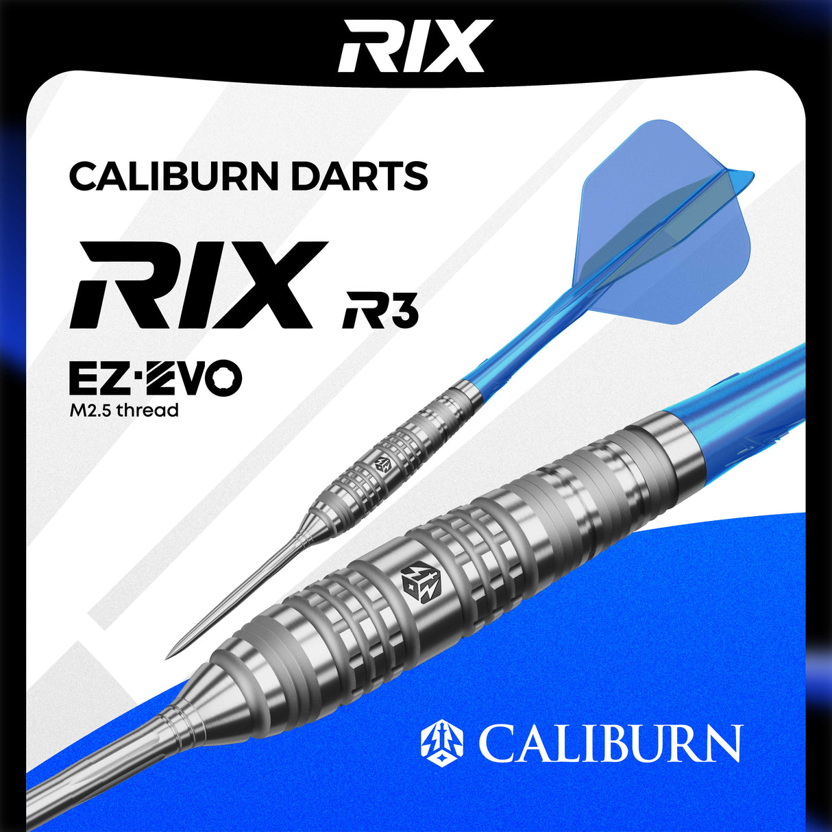 Caliburn Rix Darts - Steel Tip - 90% Tungsten - R3