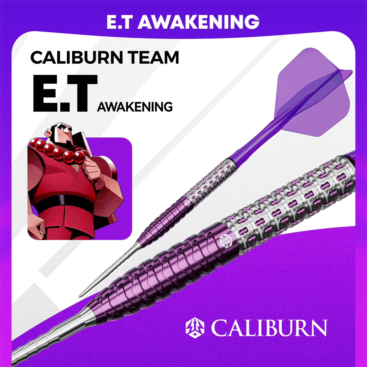 Caliburn Awakening Darts - Steel Tip - 90% Tungsten - E.T