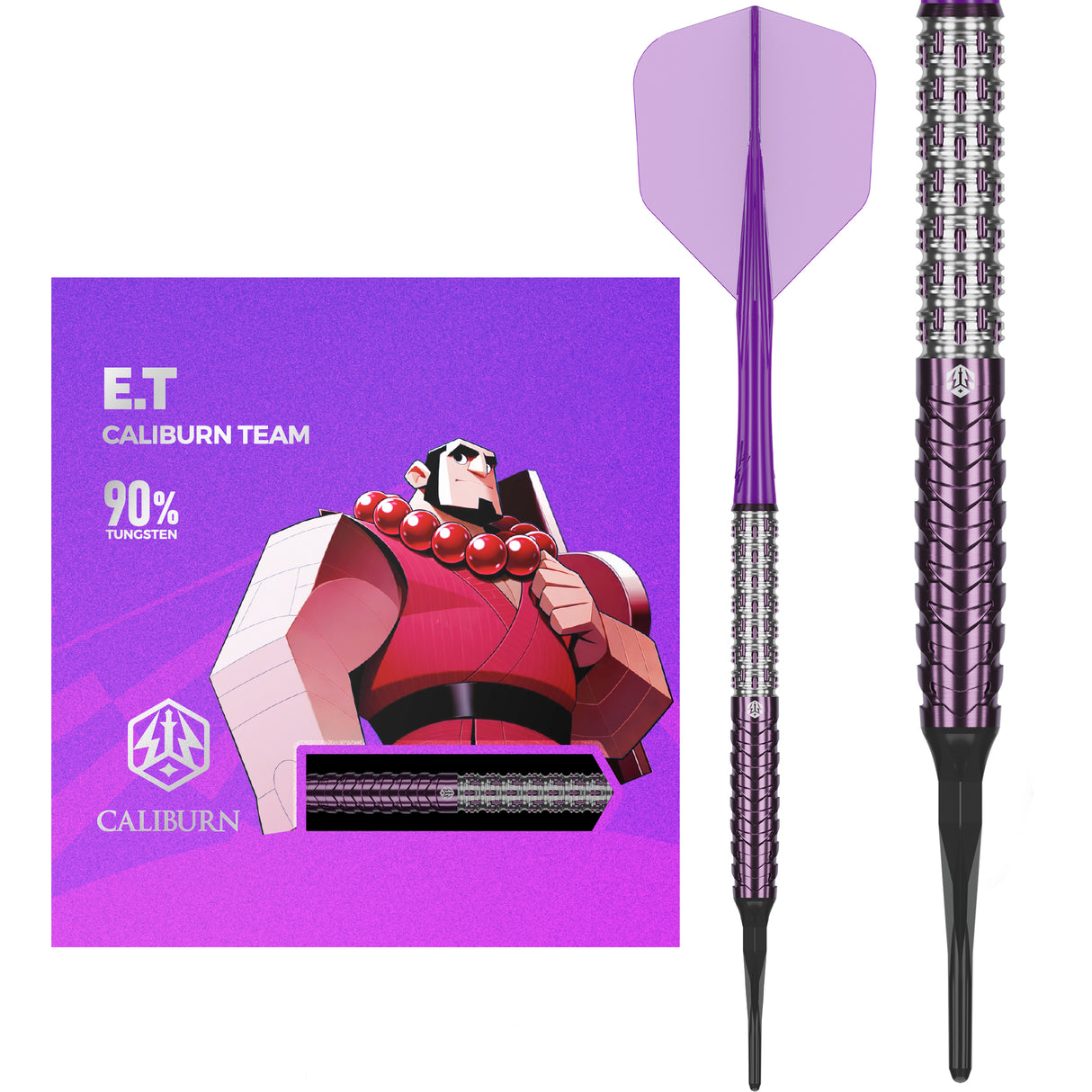 Caliburn Awakening Darts - Soft Tip - 90% Tungsten - E.T