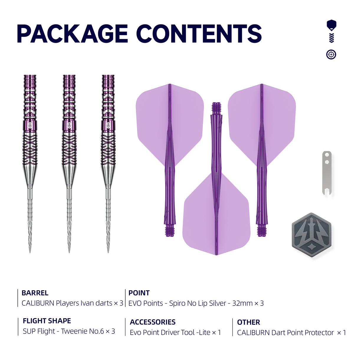 Caliburn Awakening Darts - Steel Tip - 90% Tungsten - Ivan