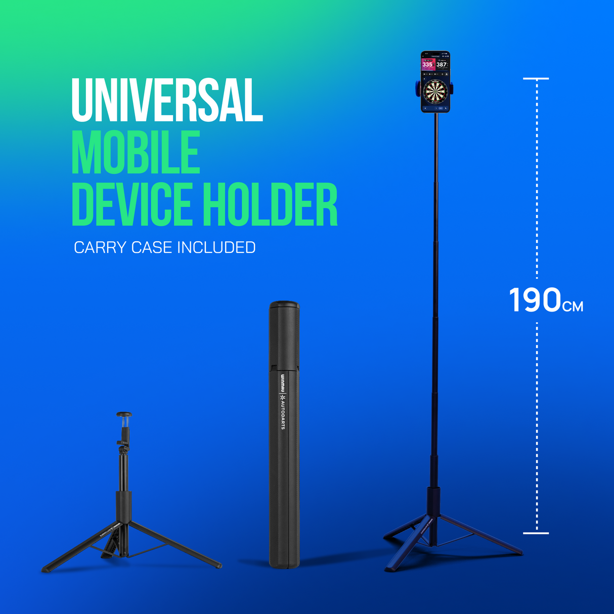 Winmau Autodarts Tripod Bundle - Travel Stand & 12 Month Lens Subscription