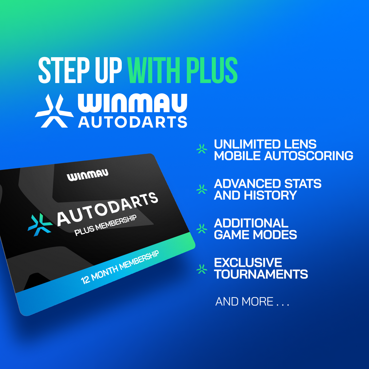 Winmau Autodarts Tripod Bundle - Travel Stand & 12 Month Lens Subscription