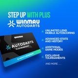 Winmau Autodarts Tripod Bundle - Travel Stand & 12 Month Lens Subscription