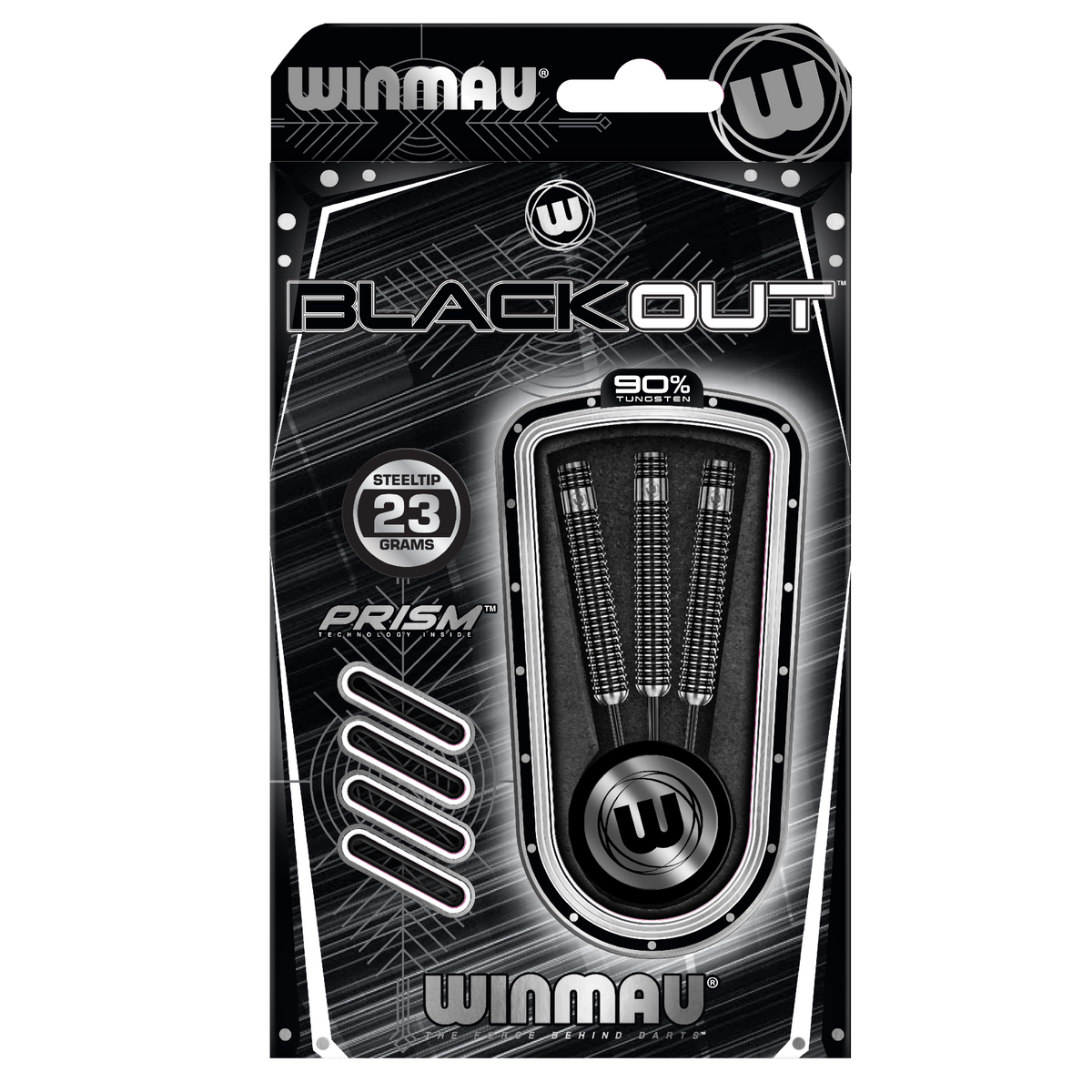 Winmau Blackout Darts - Steel Tip - 90% Tungsten - Style 2