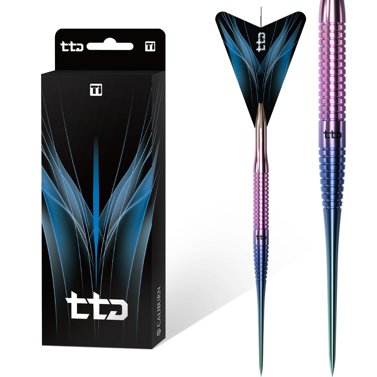 Caliburn TTD Darts - Complete Titanium Dart - T3 - Rainbow