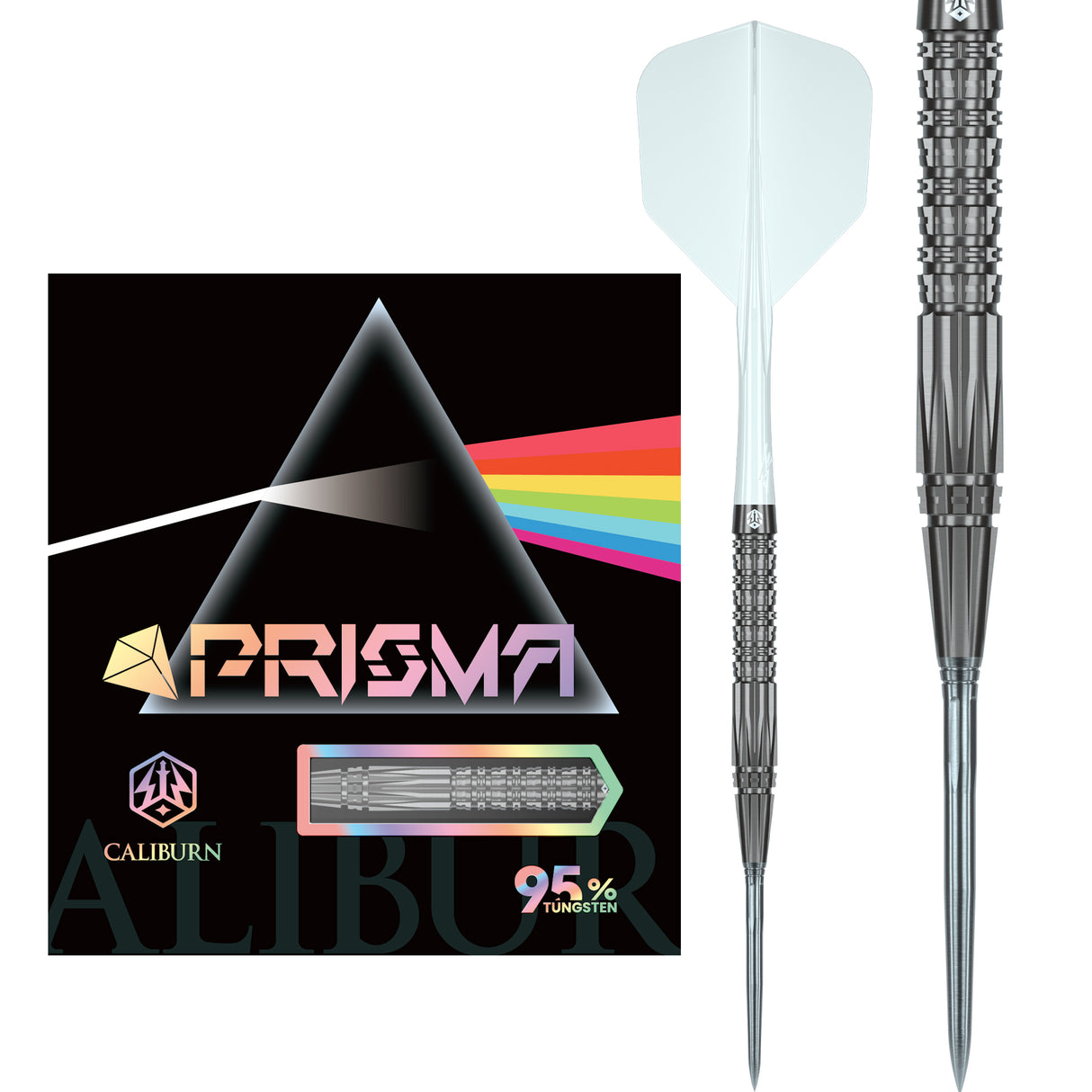 Caliburn Prisma Darts - Steel Tip - 95% Tungsten - P2