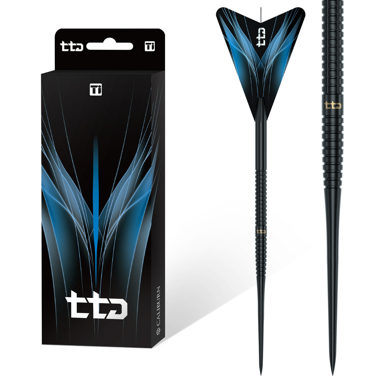 Caliburn TTD Darts - Complete Titanium Dart - T1 - Black