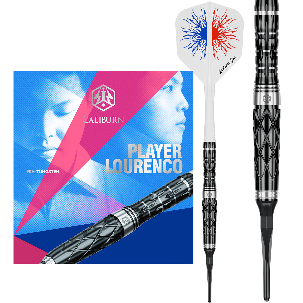 Caliburn Players Darts - Soft Tip - 90% Tungsten - Lourenco