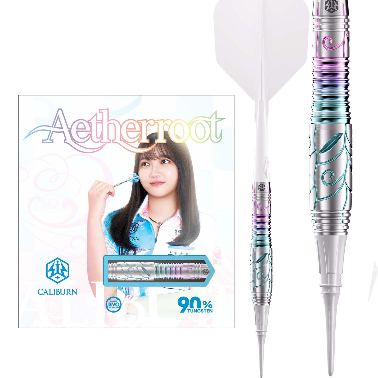 Caliburn Players Darts - Soft Tip - 90% Tungsten - Aetherroot