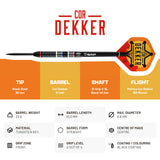 BULL'S Cor Dekker Darts - Steel Tip - 90% Tungsten