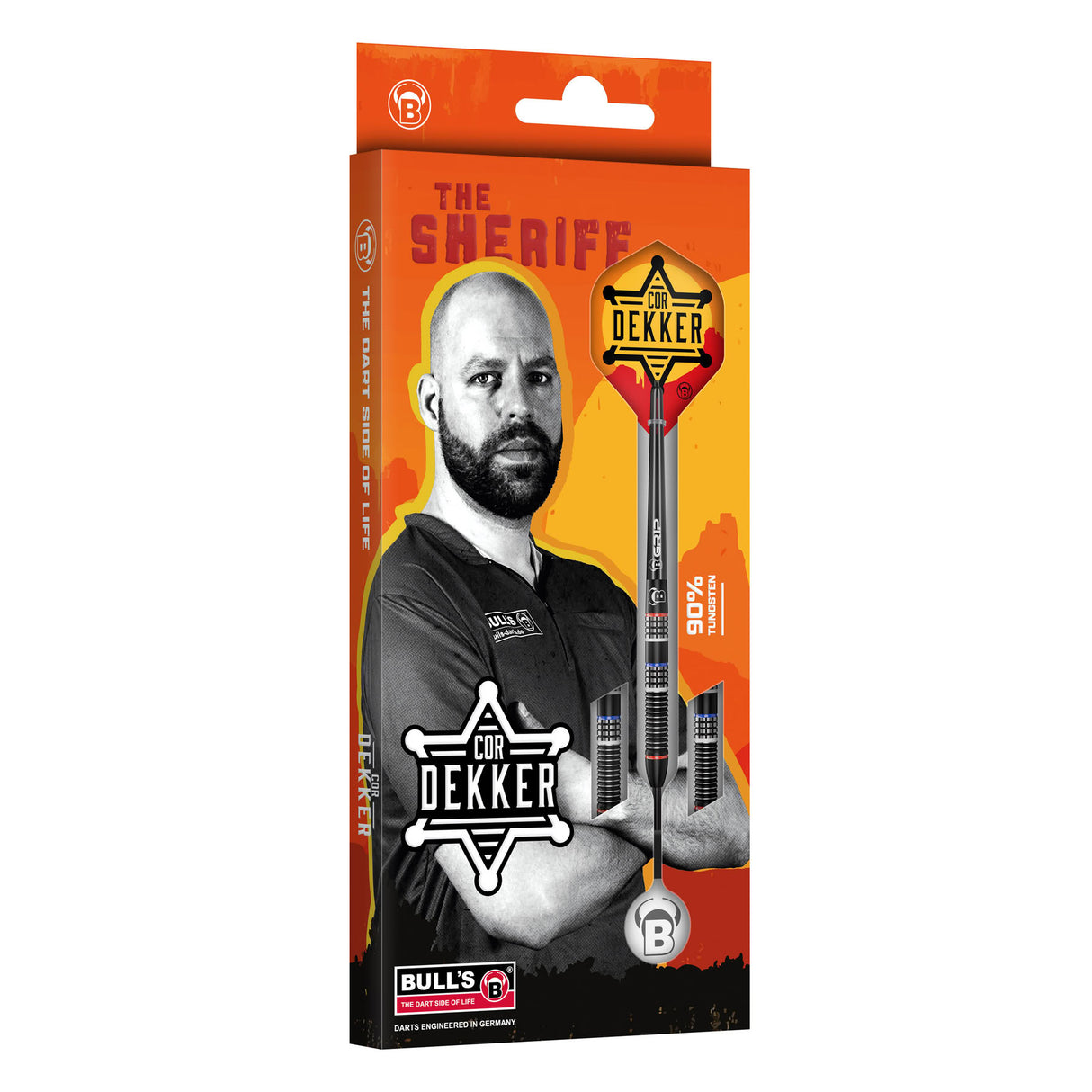 BULL'S Cor Dekker Darts - Steel Tip - 90% Tungsten