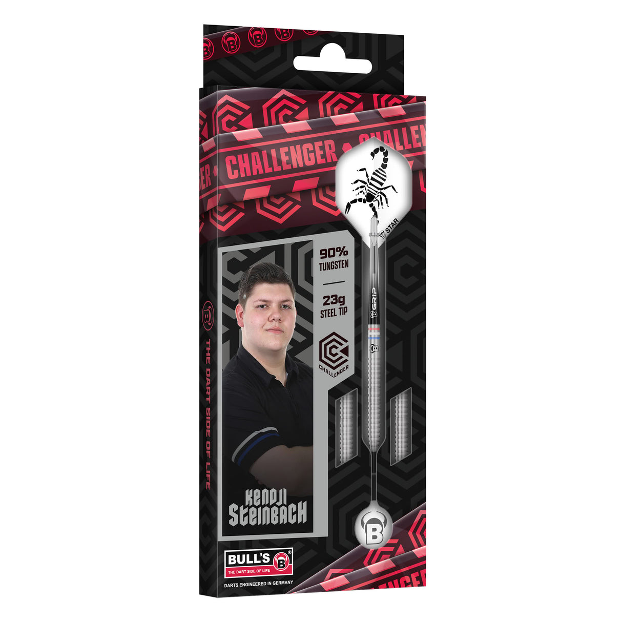 BULL'S Kendji Steinbach Darts - Steel Tip - 90% Tungsten