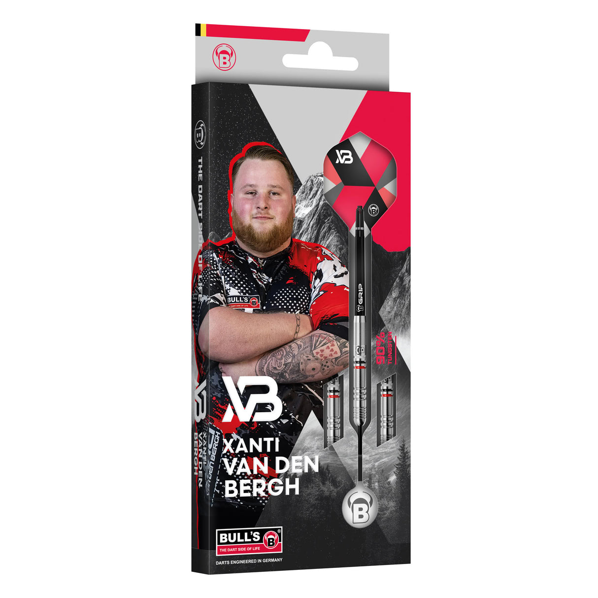 BULL'S Xanti van den Bergh Darts - Steel Tip Darts - 90% Tungsten
