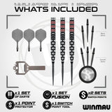 Winmau Fornax Switch Darts - Steel Tip - 90% Tungsten - Tapered