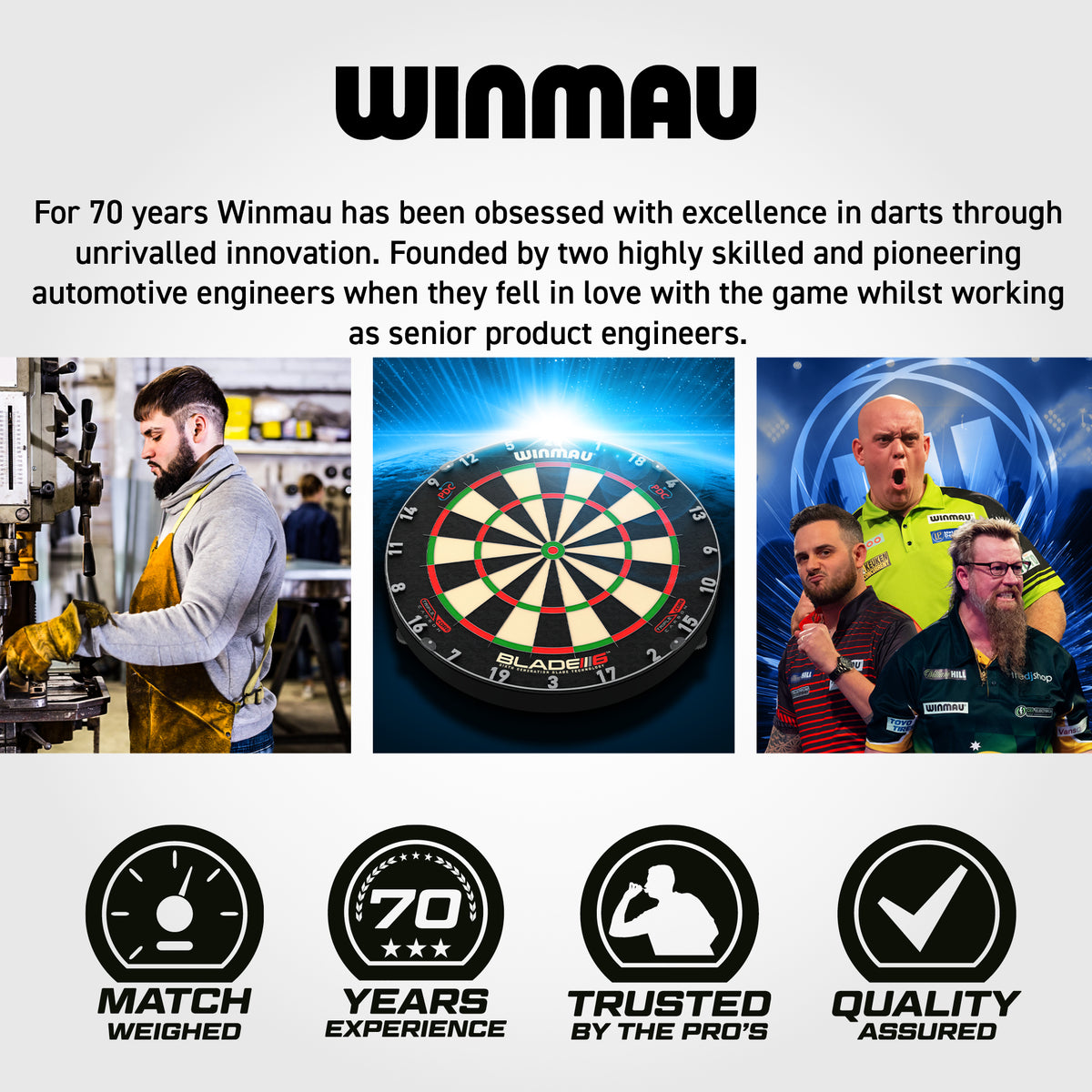 Winmau Lunaris Switch Darts - Steel Tip - 90% Tungsten - Tapered