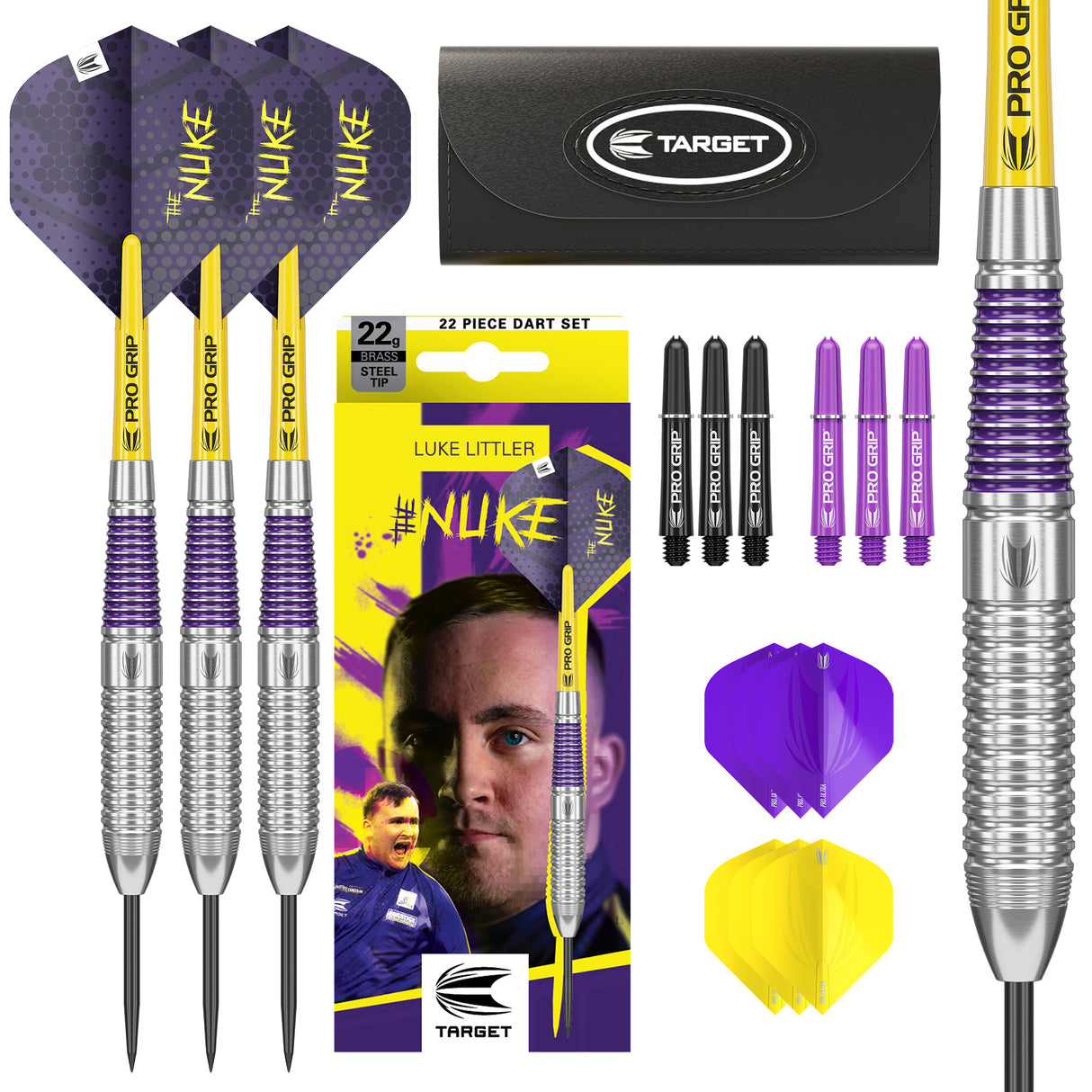 Target Luke Littler Darts - Steel Tip - Brass