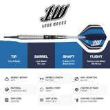 BULL'S Leon Weber Darts - Soft Tip - 90% Tungsten