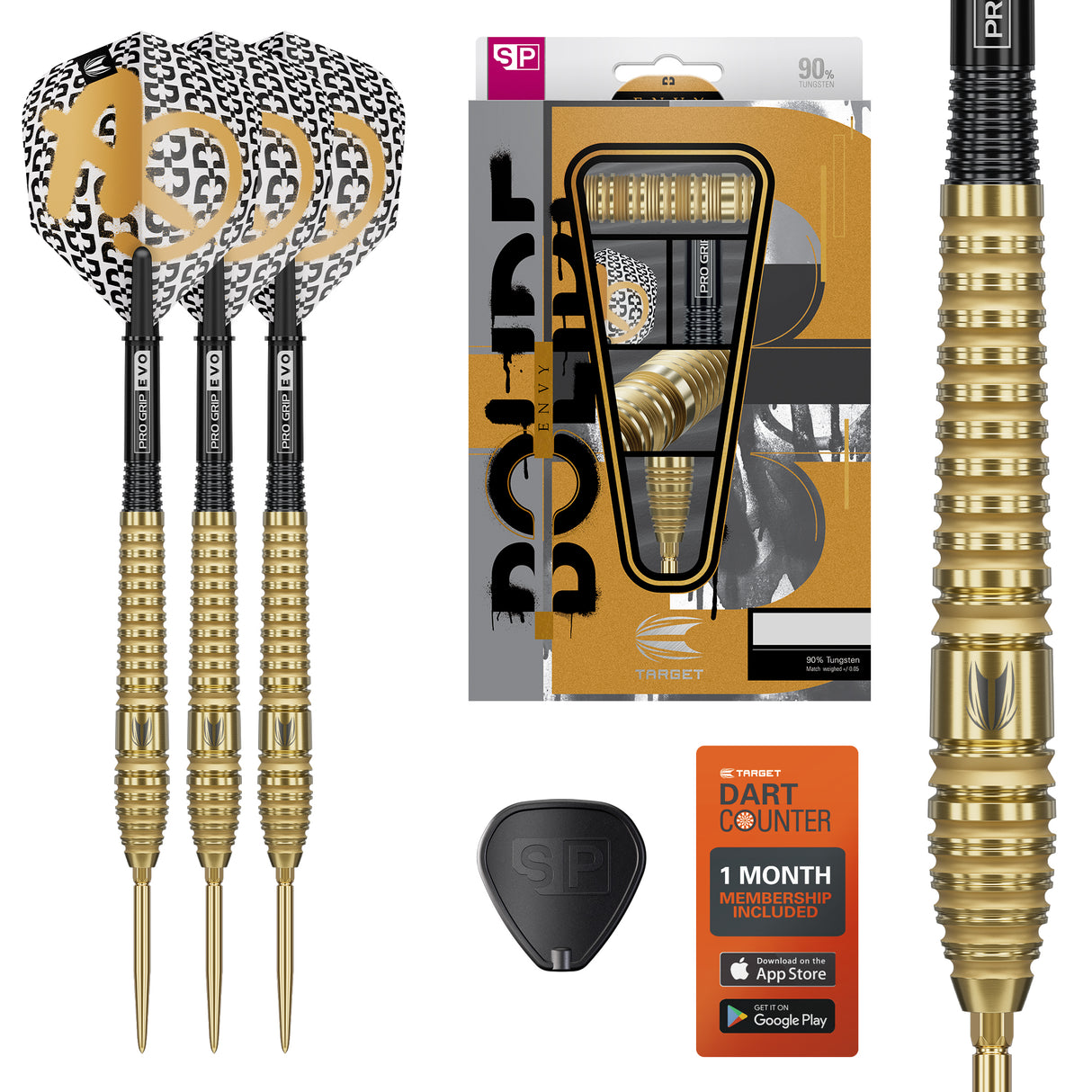 Target Bolide Envy Darts - Steel Tip - 90% Tungsten - 03