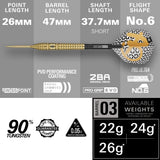 Target Bolide Envy Darts - Steel Tip - 90% Tungsten - 03