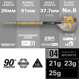 Target Bolide Envy Darts - Steel Tip - 90% Tungsten - 04