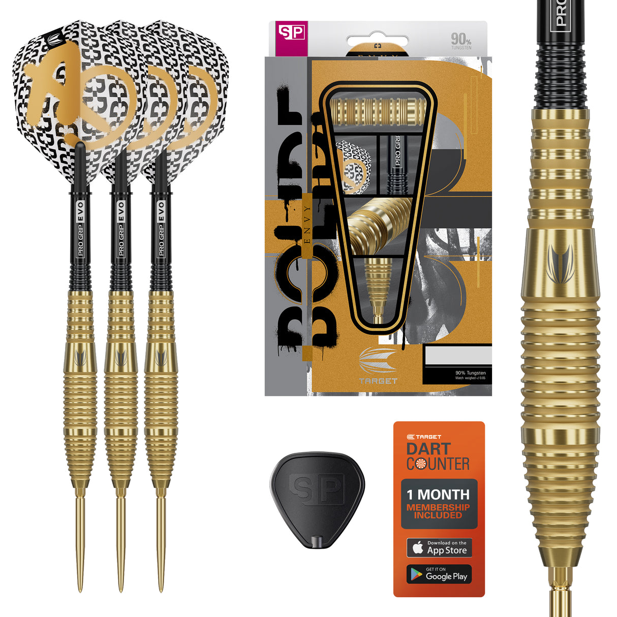 Target Bolide Envy Darts - Steel Tip - 90% Tungsten - 05