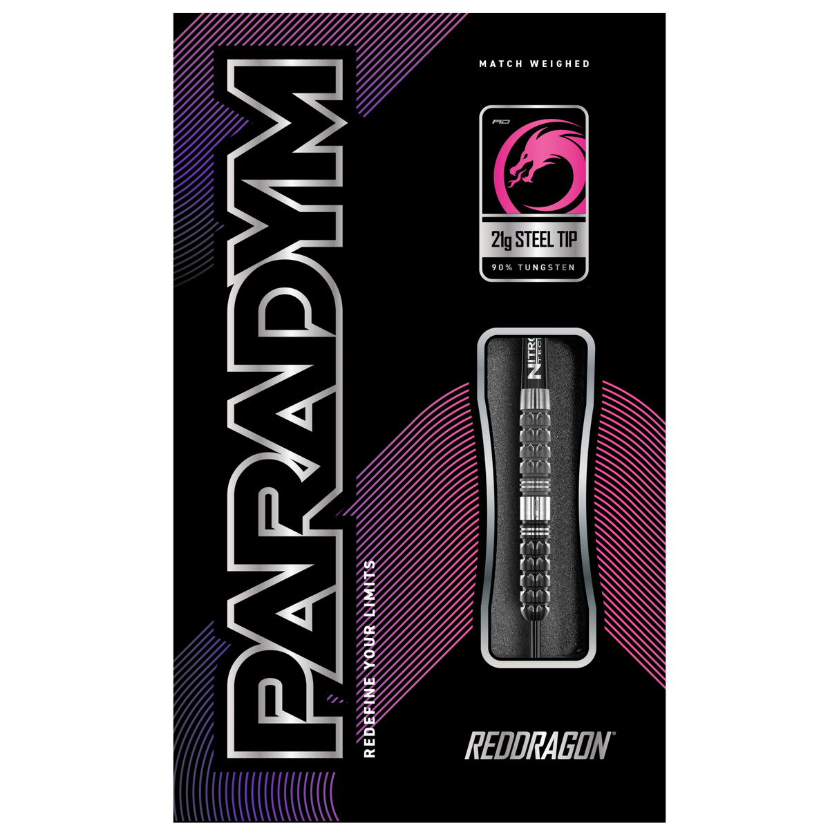 Red Dragon Paradym Darts - Steel Tip - 90% Tungsten - Parallel