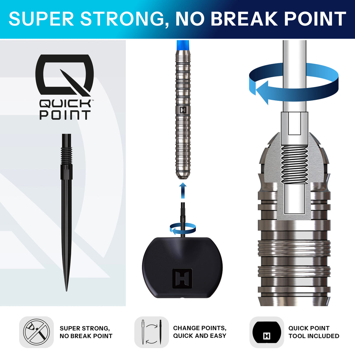 Harrows Flux Darts - Steel Tip - Pro Tungsten