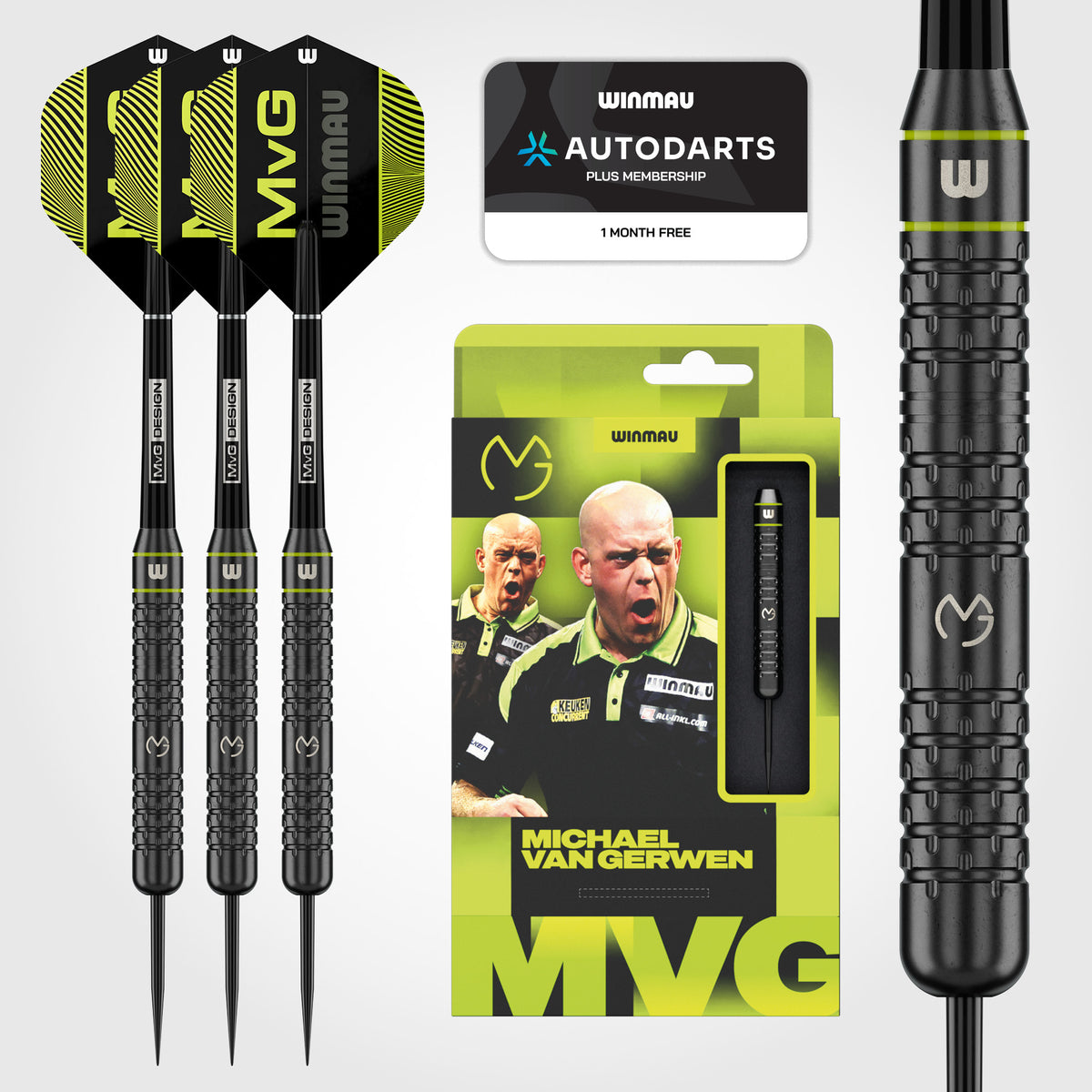 Winmau Michael van Gerwen Darts - Steel Tip - Brass