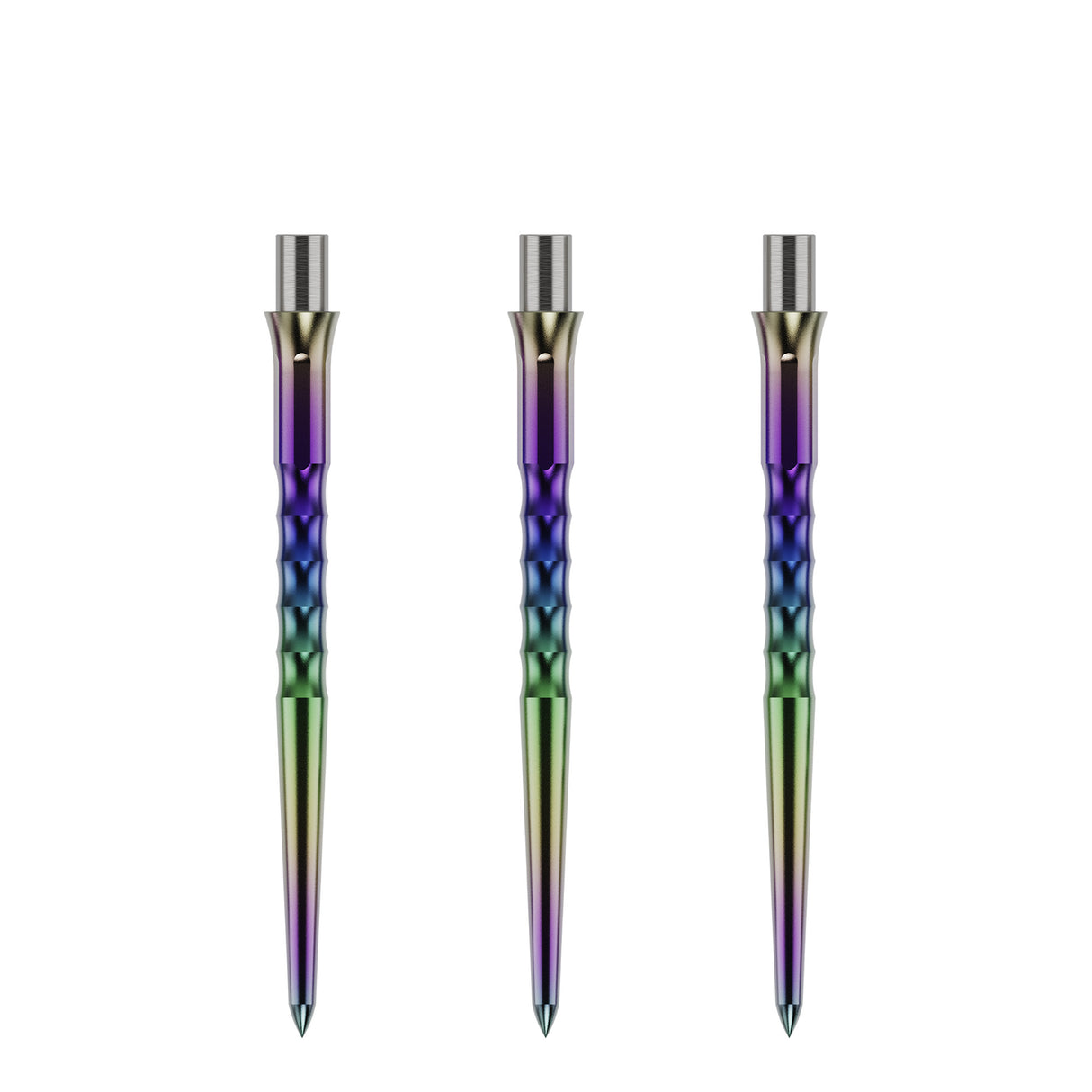 Caliburn Replaceable Dart Points - Ripple - No Lip - Rainbow