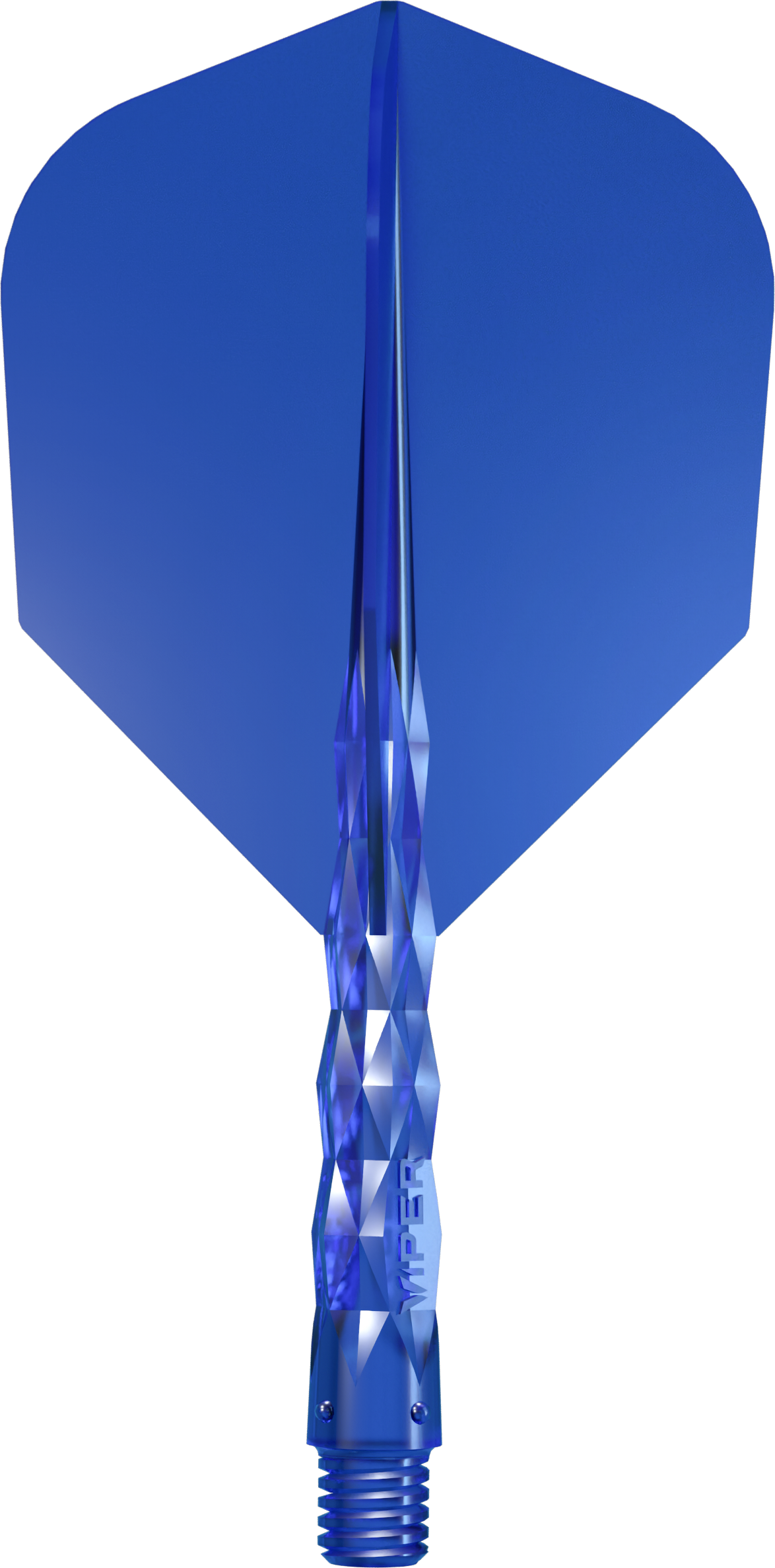 Viper Diamond Core Dart Flights - Moulded Flights & Shaft - Standard - Blue