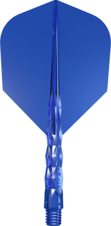 Viper Diamond Core Dart Flights - Moulded Flights & Shaft - Standard - Blue