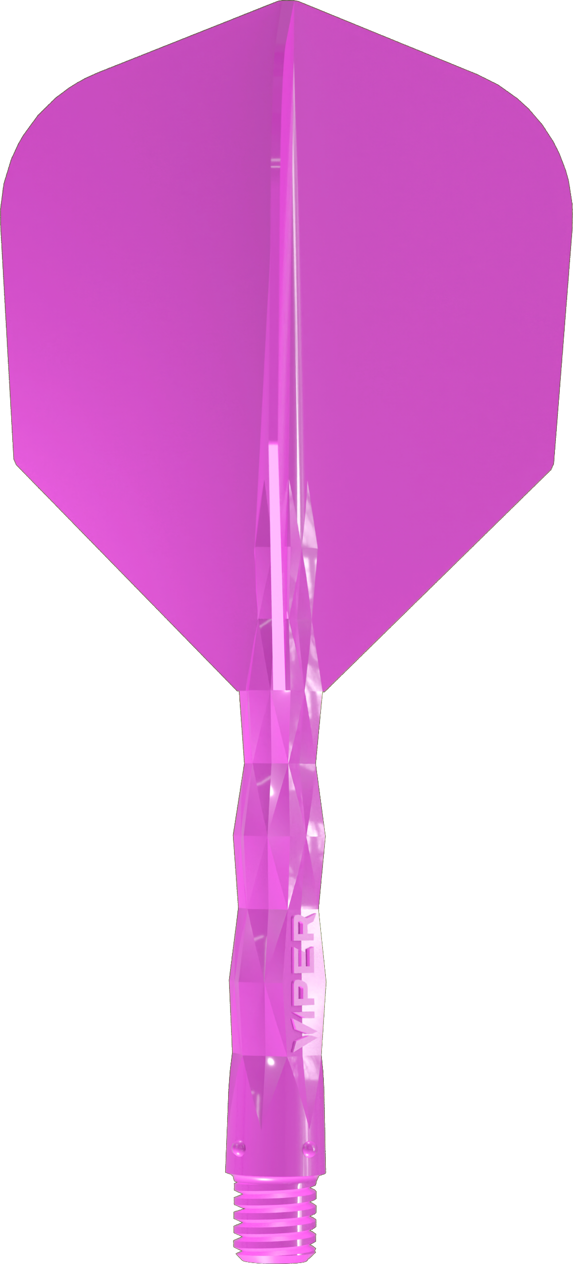 Viper Diamond Core Dart Flights - Moulded Flights & Shaft - Standard - Neon Pink