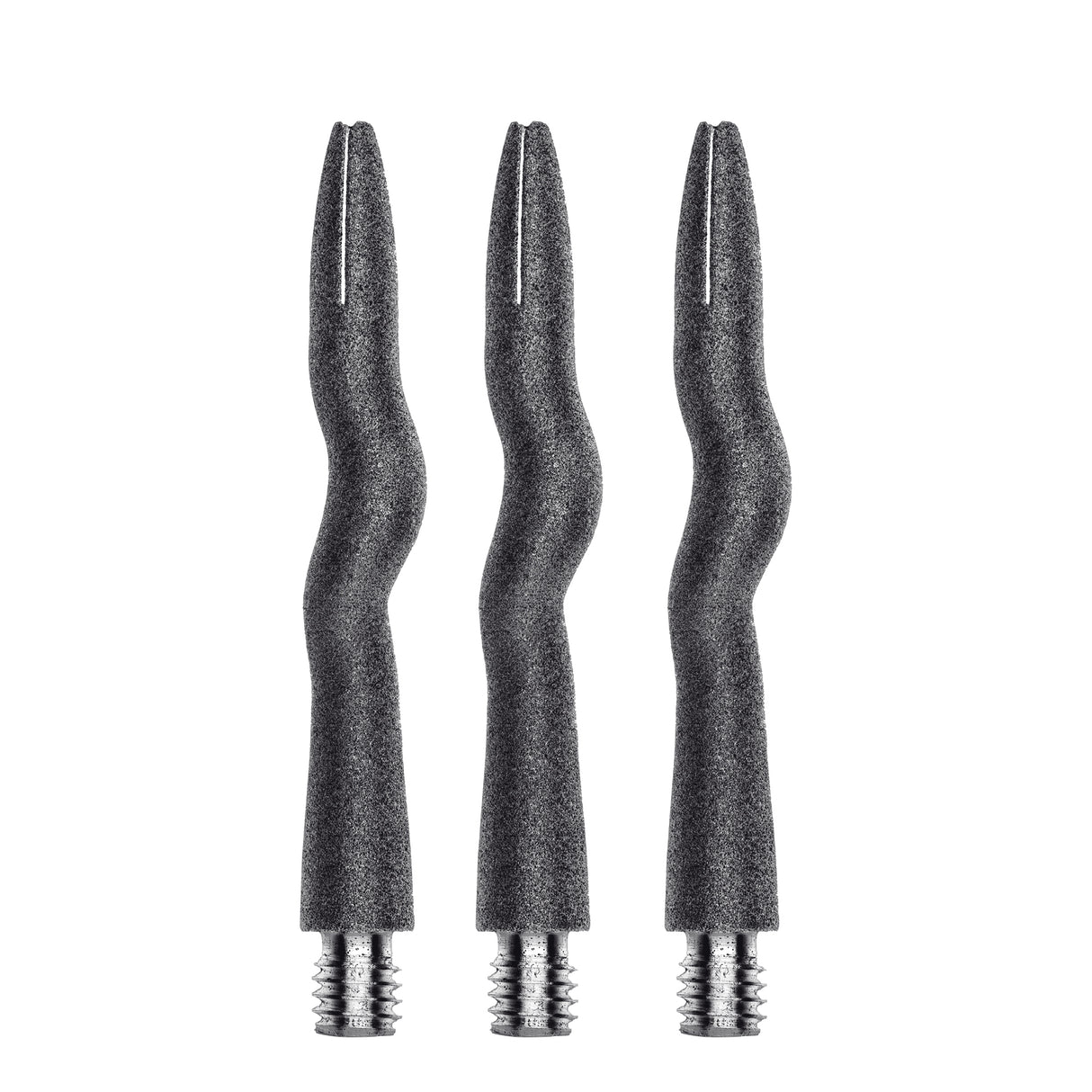 Caliburn Curly Dart Shafts - Aluminium - Sandblasted