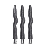 Caliburn Curly Dart Shafts - Aluminium - Sandblasted