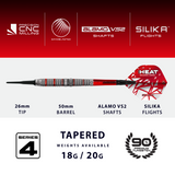 Harrows Damon Heta Darts - Soft Tip - 90% Tungsten - Series 4