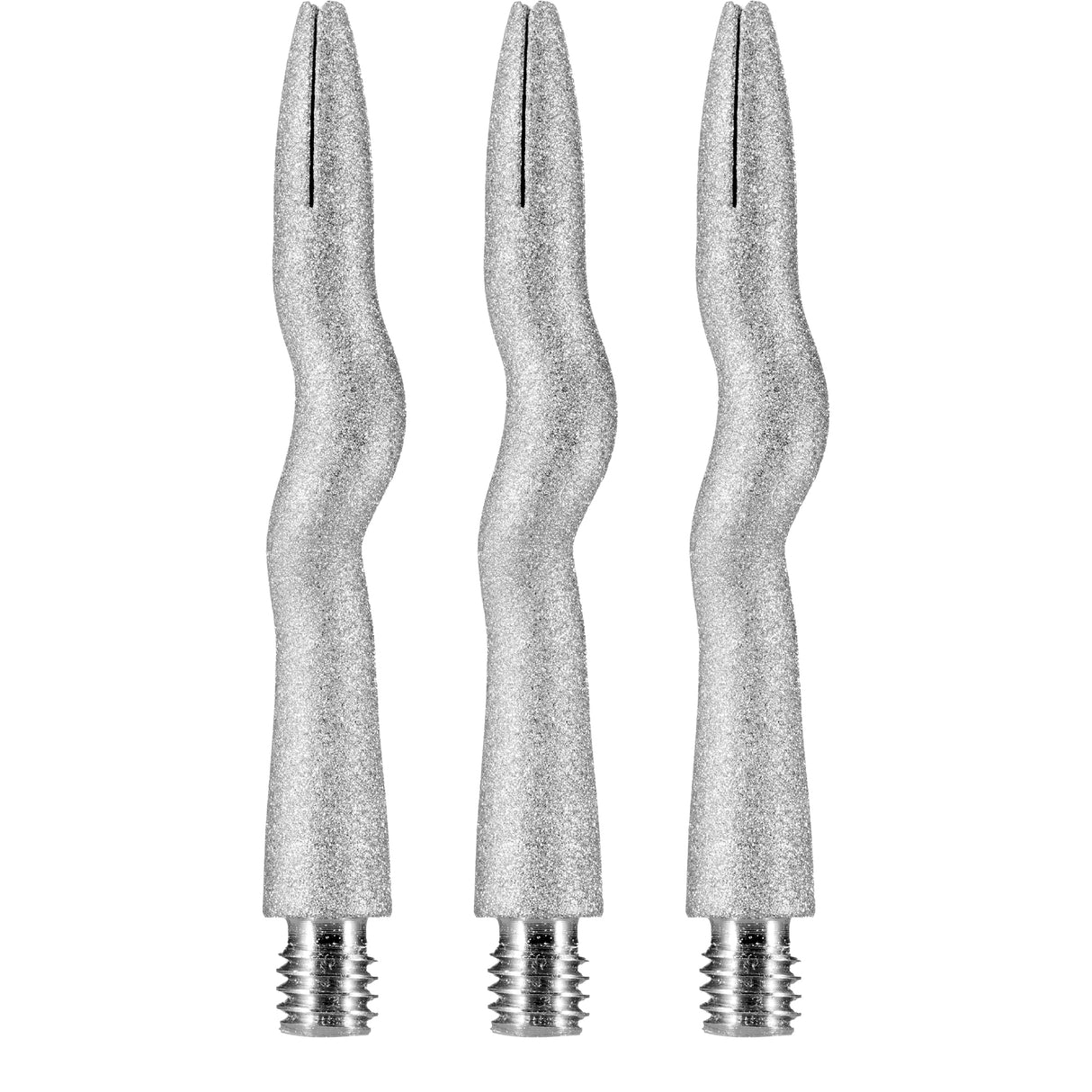 Caliburn Curly Dart Shafts - Aluminium - Sandblasted
