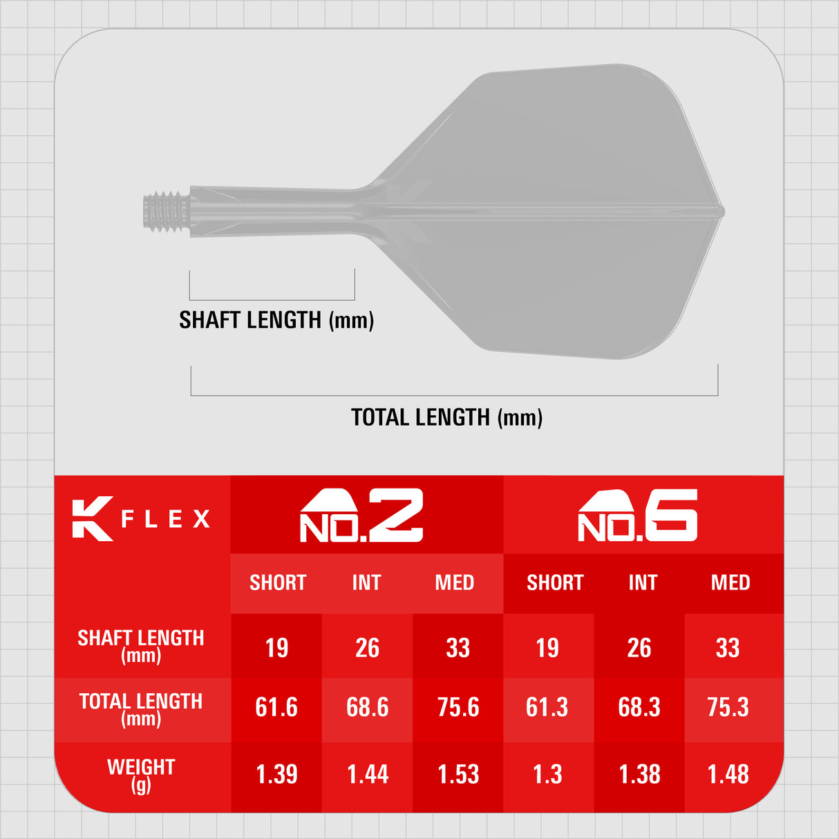 Target K-Flex Dart Flights - Bolide