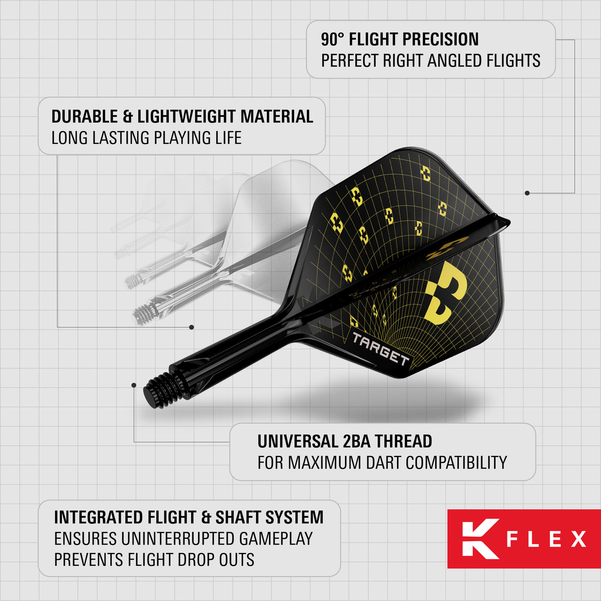 Target K-Flex Dart Flights - Bolide