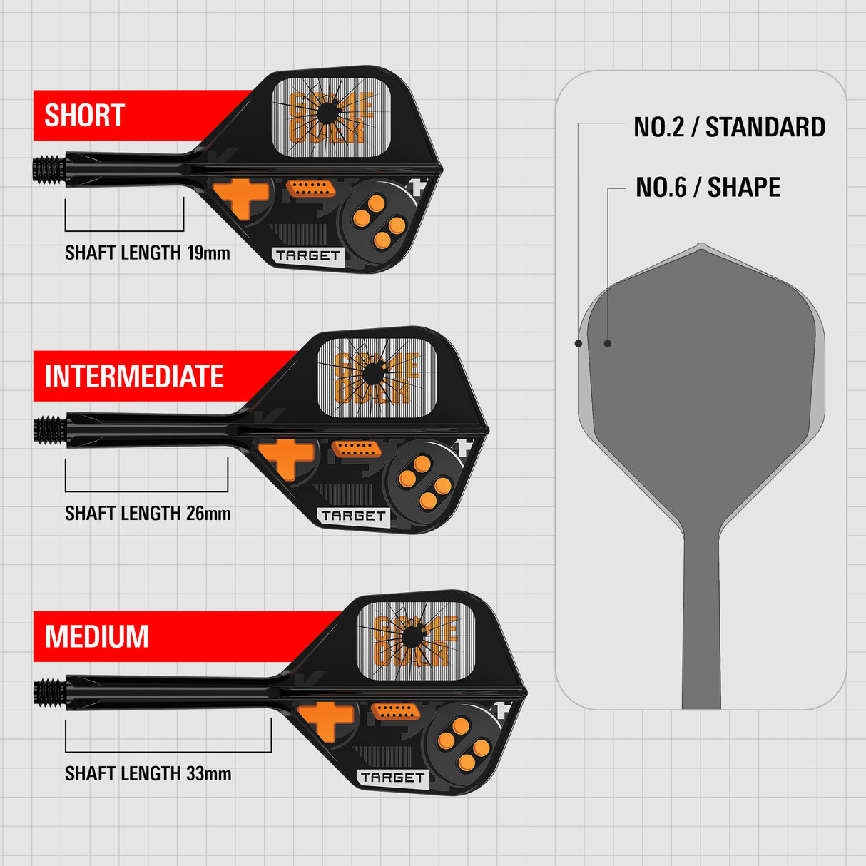 Target K-Flex Dart Flights - Game Over