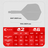 Target K-Flex Dart Flights - Standard No6 - Luke Littler Fallout
