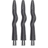 Caliburn Curly Dart Shafts - Aluminium - Sandblasted