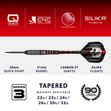 Harrows Ryan Searle Darts - Steel Tip - 90% Tungsten - Series 3