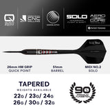 Harrows Ryan Searle Darts - Steel Tip - 90% Tungsten - Geo
